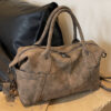 Large-capacity bag 2023 new casual and versatile texture one-shoulder crossbody business trip luggage bag women's handbag