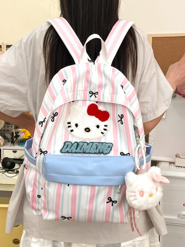 Student schoolbag Japanese Korean version trendy new cute girl schoolbag cartoon cat large capacity class casual backpack