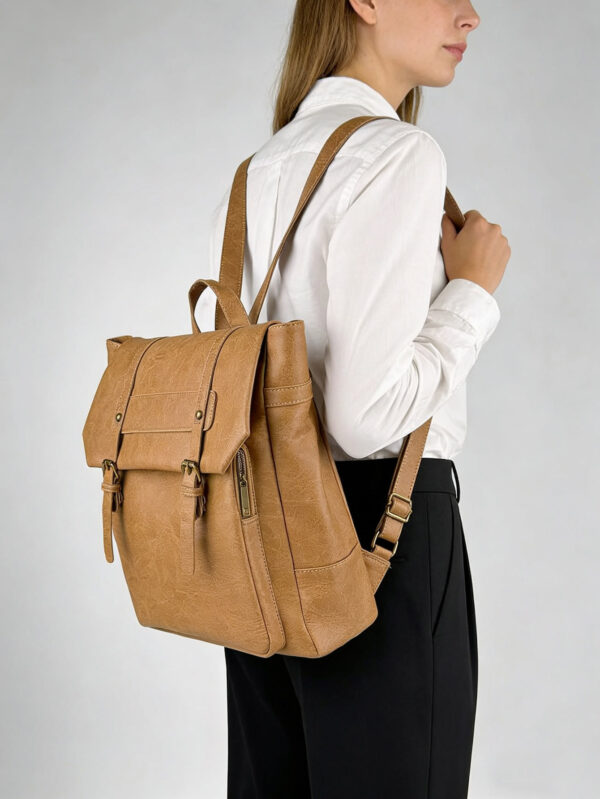 2025 wasteland style backpack high-end sense versatile travel backpack retro fashion large capacity college style commuter bag
