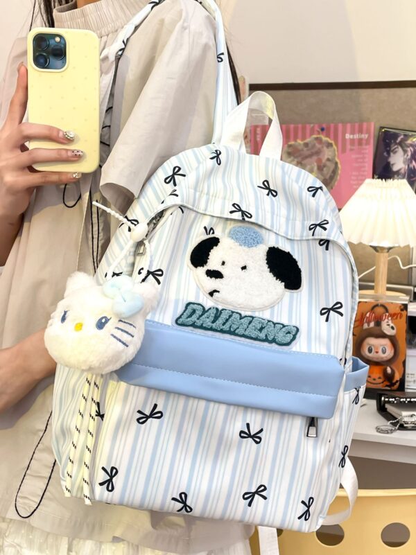 Student schoolbag Japanese Korean version trendy new cute girl schoolbag cartoon cat large capacity class casual backpack