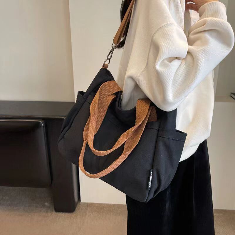 Canvas Tote Bag – Multi-Pocket Large Capacity Commuter Bag 9 O1CN01QECuNV2J6tFl1Cnus 2217432819373 0 cib -bag