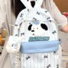 Student schoolbag Japanese Korean version trendy new cute girl schoolbag cartoon cat large capacity class casual backpack