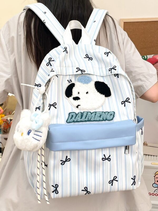 Student schoolbag Japanese Korean version trendy new cute girl schoolbag cartoon cat large capacity class casual backpack