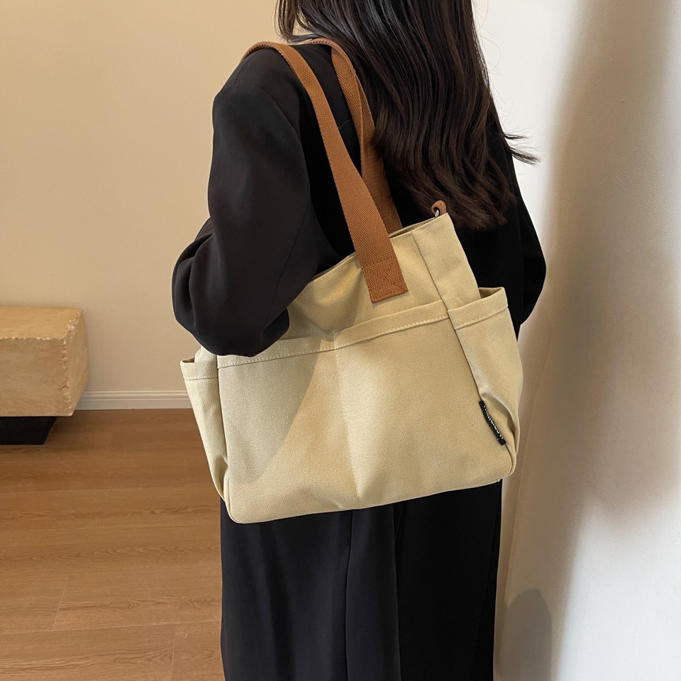 Canvas Tote Bag – Multi-Pocket Large Capacity Commuter Bag 10 O1CN01mFlaO12J6tFfsMVYy 2217432819373 0 cib -bag
