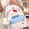 Student schoolbag Japanese Korean version trendy new cute girl schoolbag cartoon cat large capacity class casual backpack