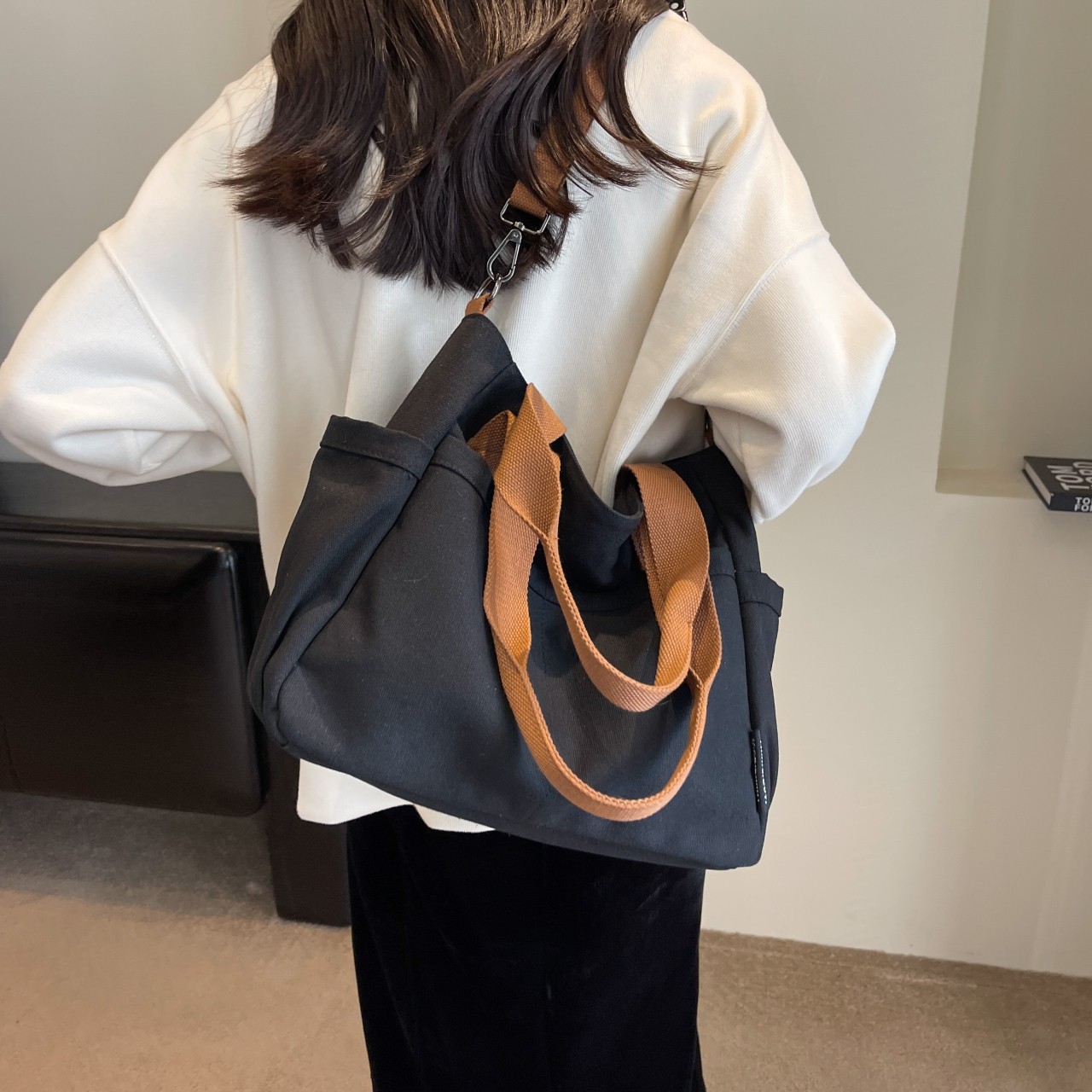 Canvas Tote Bag – Multi-Pocket Large Capacity Commuter Bag 5 O1CN01uYq4rW2J6tFgdPRSM 2217432819373 0 cib -bag