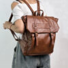 2025 wasteland style backpack high-end sense versatile travel backpack retro fashion large capacity college style commuter bag
