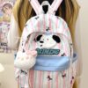 Student schoolbag Japanese Korean version trendy new cute girl schoolbag cartoon cat large capacity class casual backpack