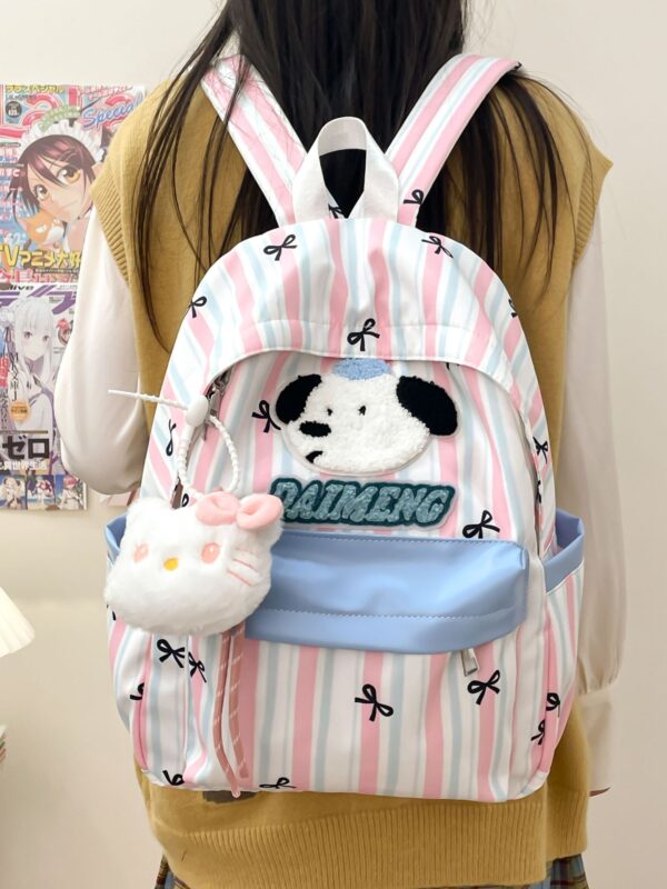 Student schoolbag Japanese Korean version trendy new cute girl schoolbag cartoon cat large capacity class casual backpack